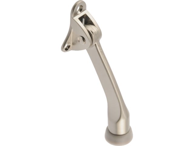 KICKDOWN DOOR STOP 4\" STN NKL