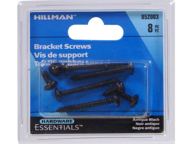 CD-ORN SHF BRKT SCR ABLK