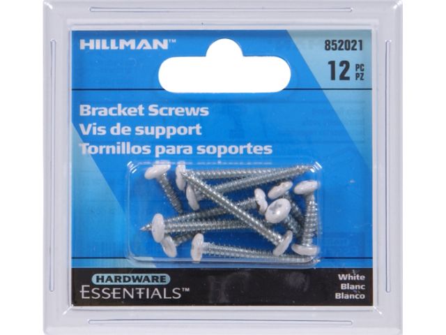 CD-SHELF BRKT SCR WHITE