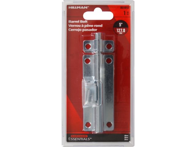 CD-BARREL BOLT 5\" ZINC