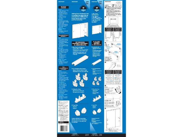 BX SLIDING DOOR SET 48\"