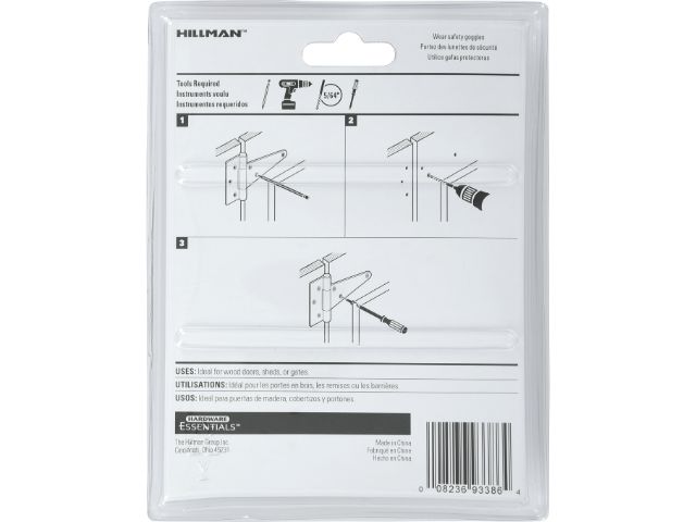 CD-HEAVY T-HINGE 4\"BLACK