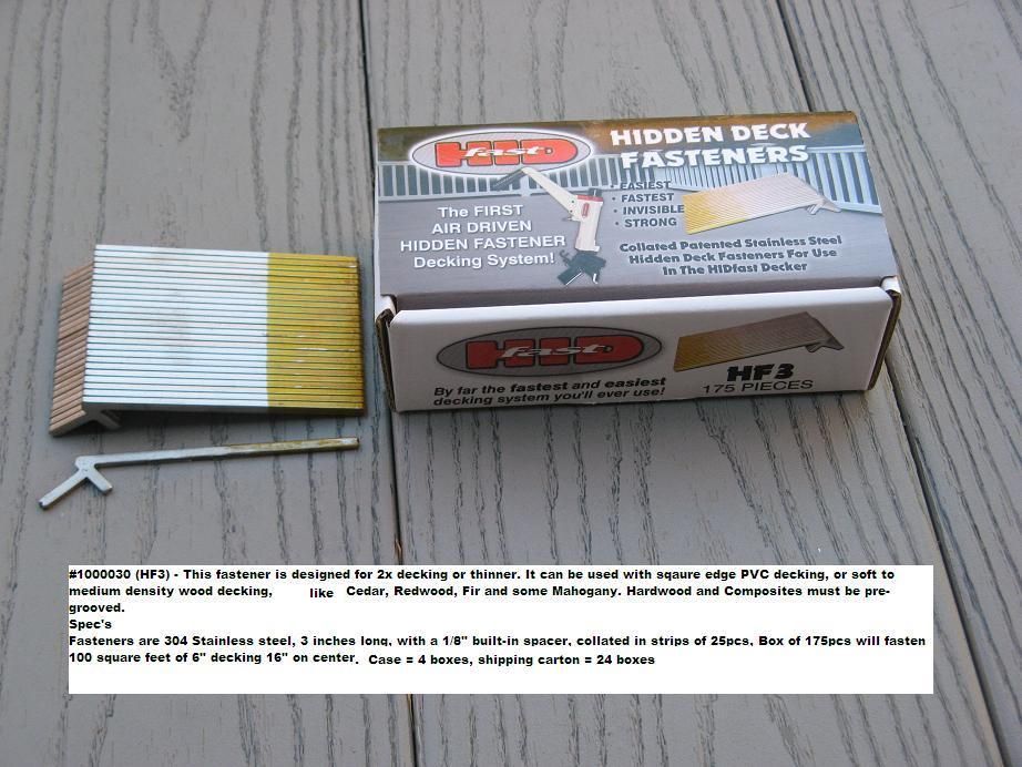 BX/175 HF3 3\" HIDFAST NAILS