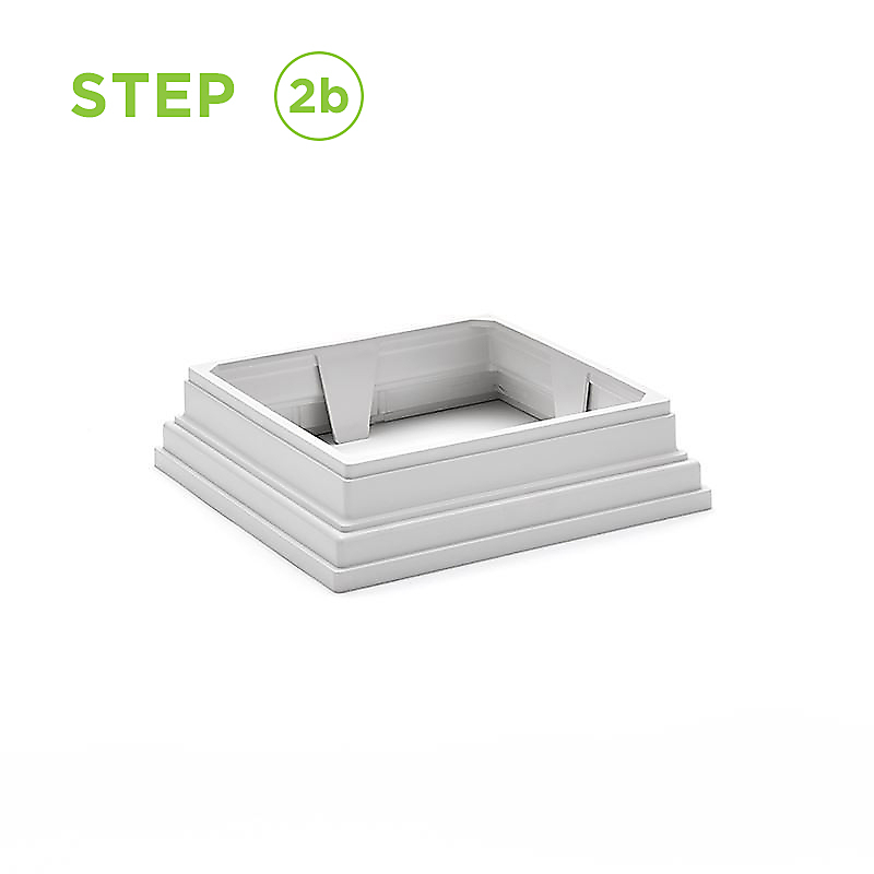 TREX 4X4 POST SKIRT WHITE 2PC