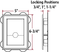 WHITE SPLIT MOUNT J-BLOCK