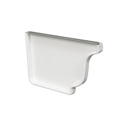 LH WHITE ALUM ENDCAP TAP-ON