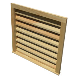 24X24 WOOD LOUVER