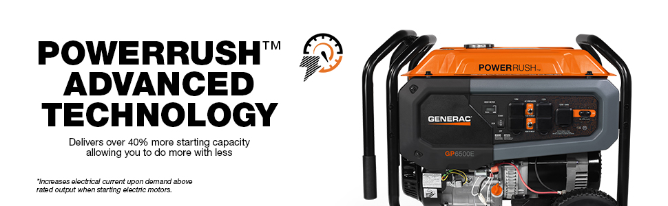 GENERAC GP6500 W/ELEC START