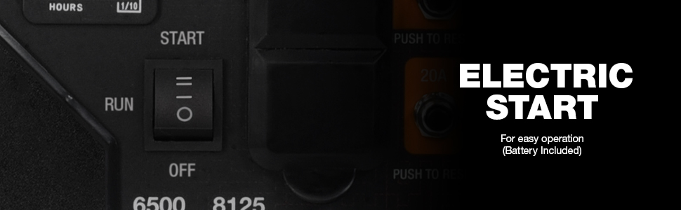 GENERAC GP6500 W/ELEC START