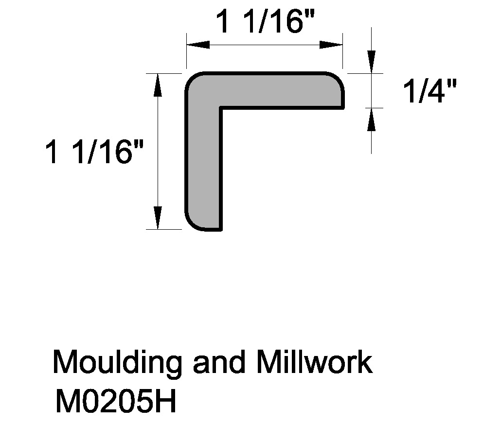 LF 1-1/8 O/S CORNER #8200 WM205