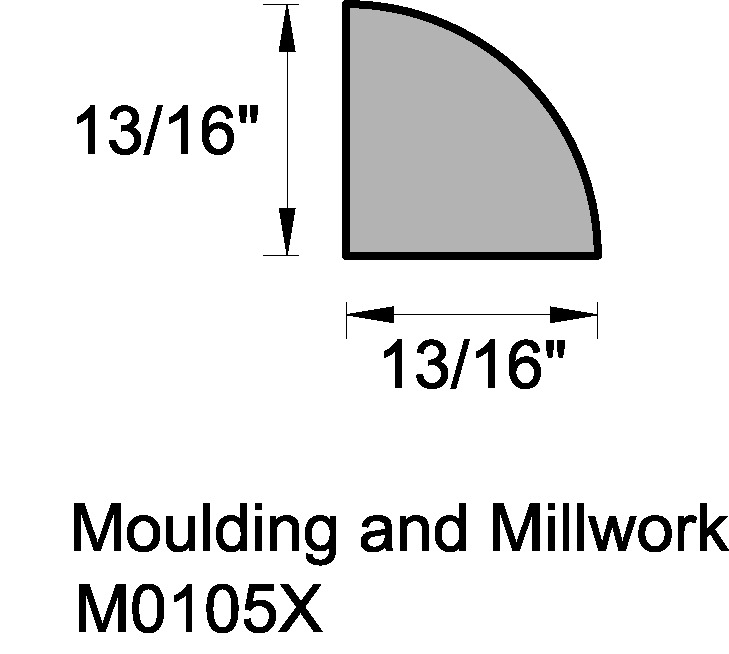 LF 7/8\"QTR ROUND #8066