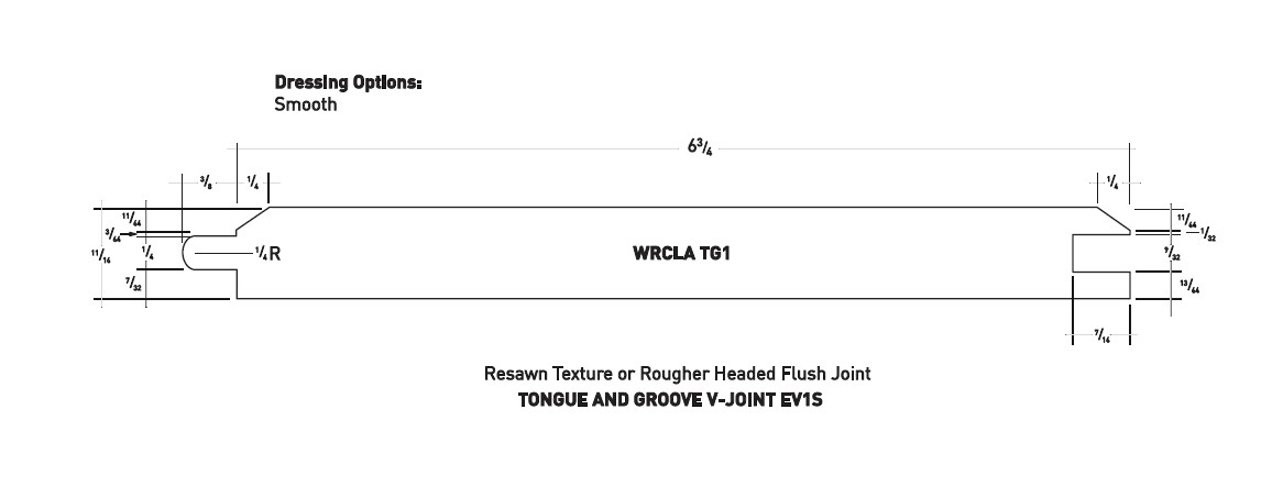 LF 1X8 T&G CEDAR TIGHT KNOT