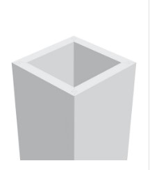 PC 6X6-10\' ROYAL PVC POST WRAP