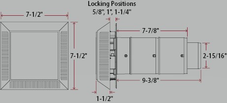 MA INTAKE/EXHAUST VENT WHT