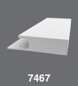 PC 5/4X4 PVC FLAT CASING W/J 18\'