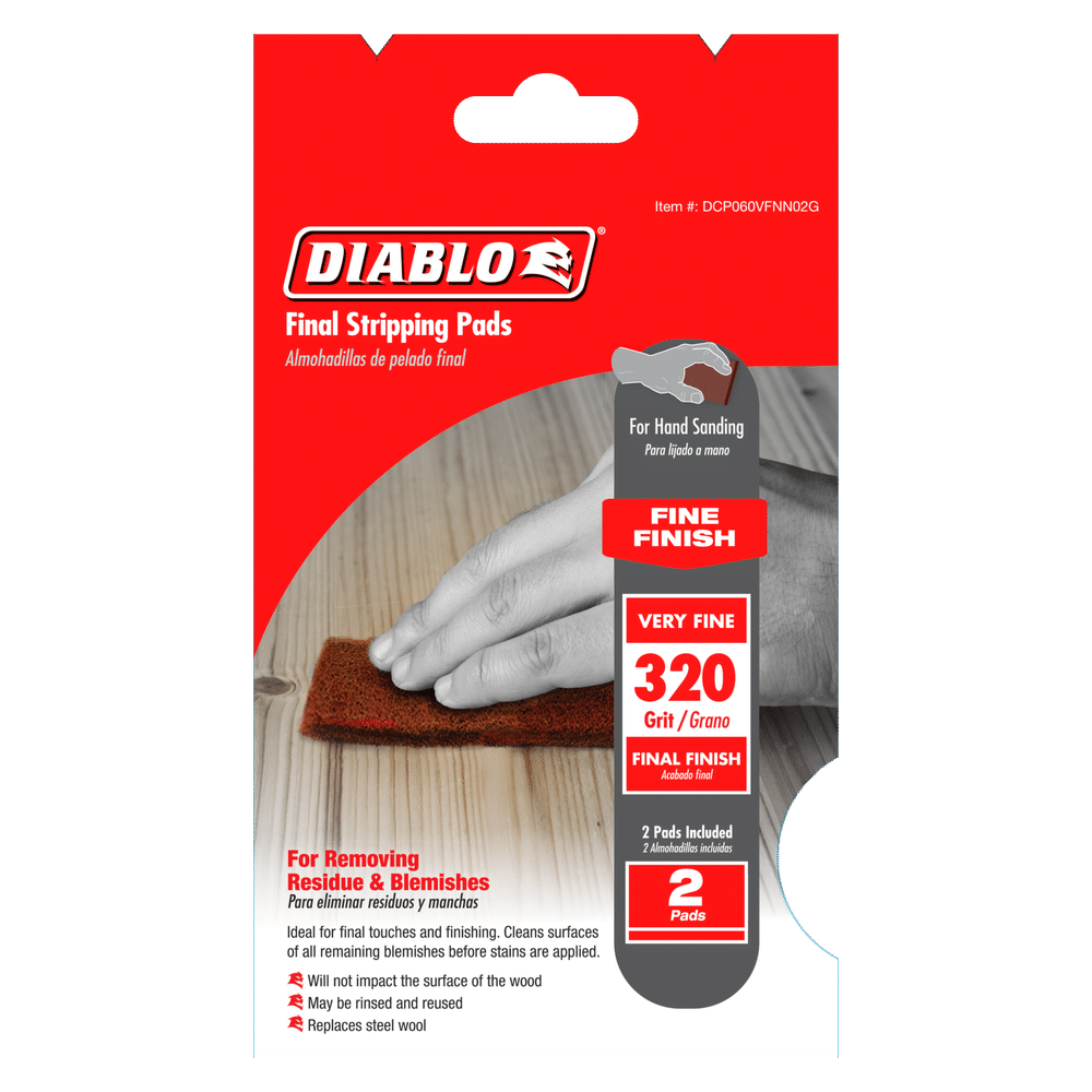 320-Grit Final Stripping Pad 2pk