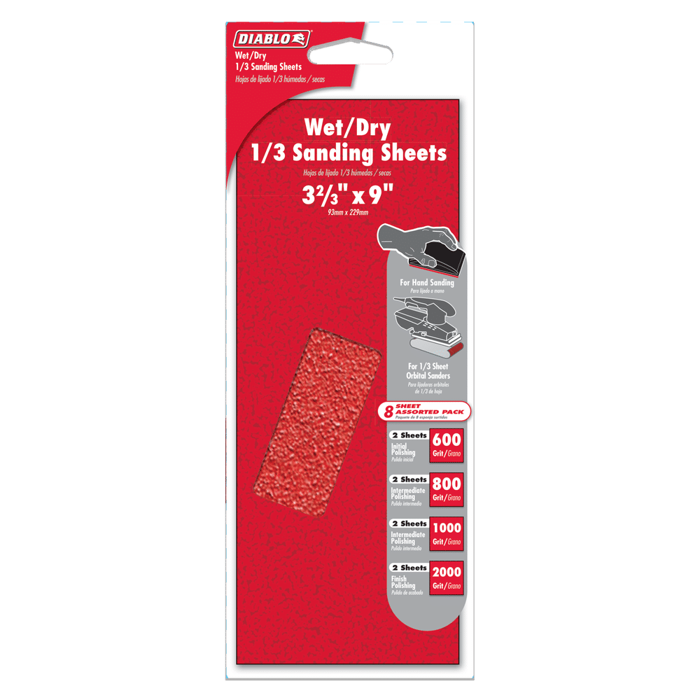 Sanding sht Assorted Pack 10pc