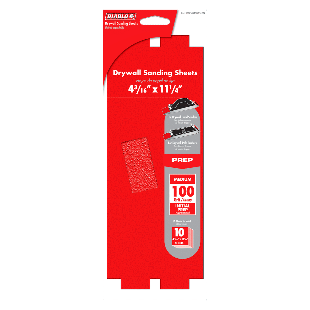 100-Grit Drywall Sanding sht 10p
