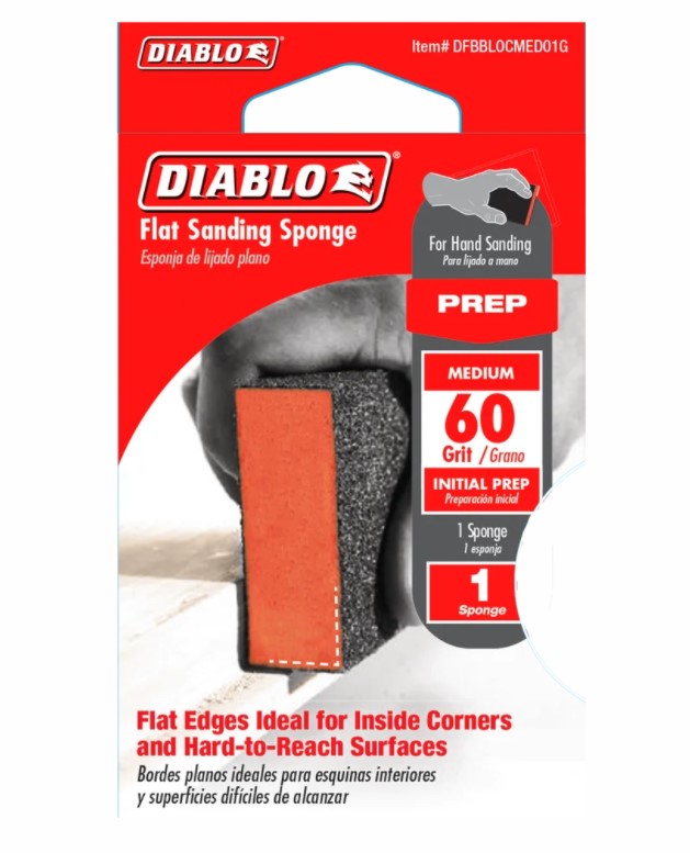 Flat 60-Grit Sanding Sponge