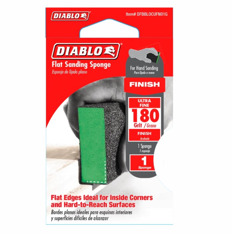 Flat 180-Grit Sanding Sponge