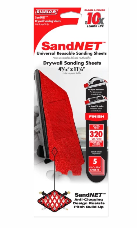320Grt SandNET Reuse Drywall 5pc