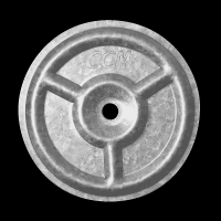 100 CT BOX 3" ROUND PLATE EPDM