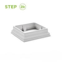 TREX 4X4 POST SKIRT WHITE 2PC