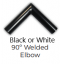 90 DEGREE ELBOW TEX BLACK