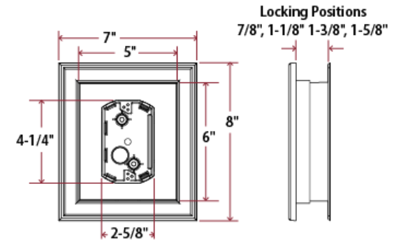 7X8 SQ. ELECTRICAL BLOCK WHITE